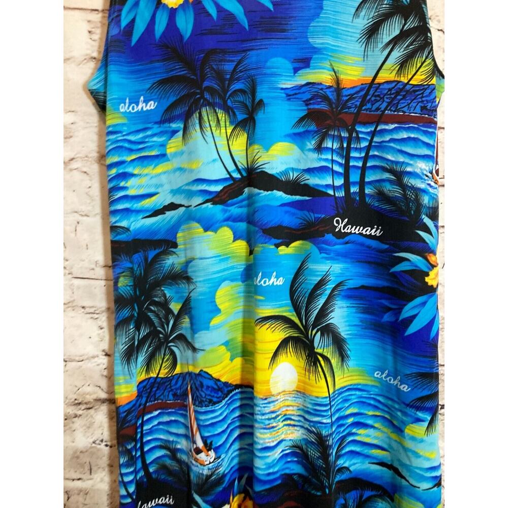 Tropical Blue Maxi Dress - Picture 4 of 13